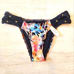 NWT Victoria's Secret Floral bikini bottom  sz S